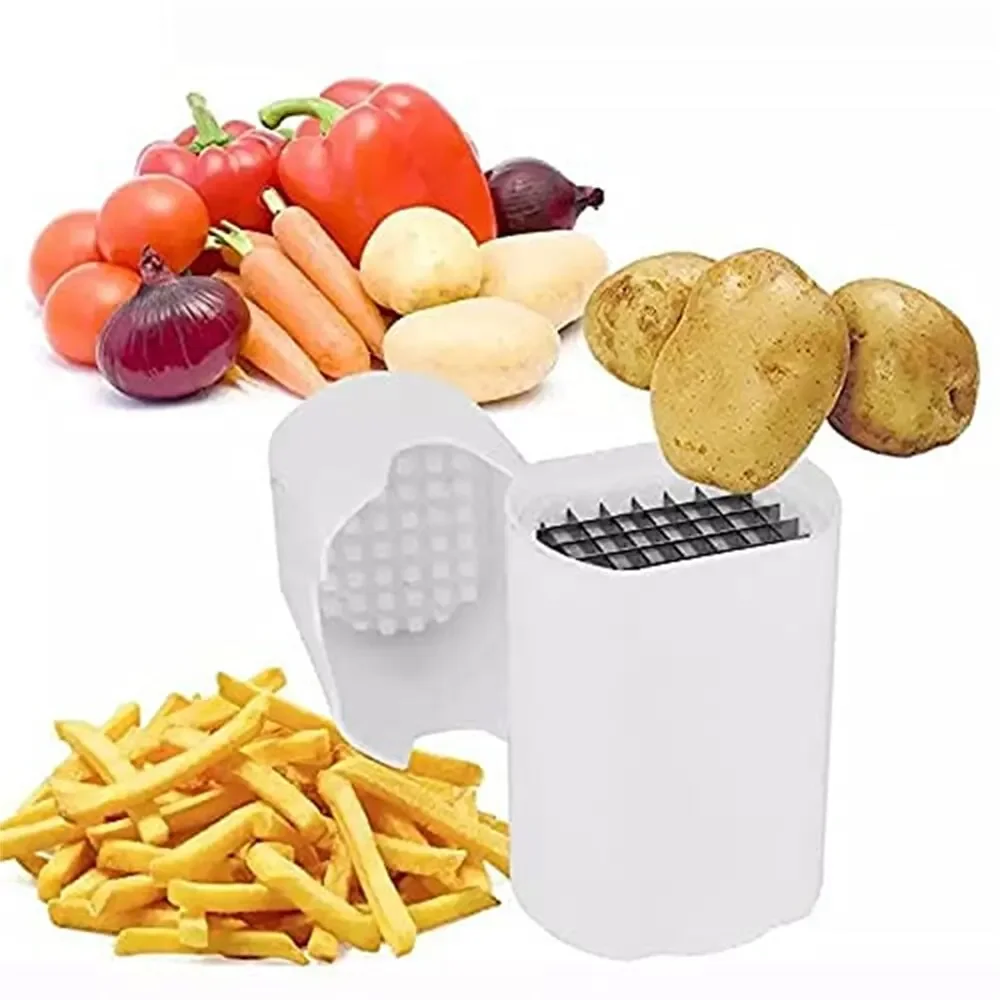 Cortador De Legumes Fry Francês, Corte Natural Fatiador Rápido, Ferramenta de Batata, Comida Veggie Dicer, Chopper Veg, 1Pc