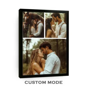 Custom photo print canvas poster personalized father gift wall art custom photo collage wedding anniversary kids gift pet photo