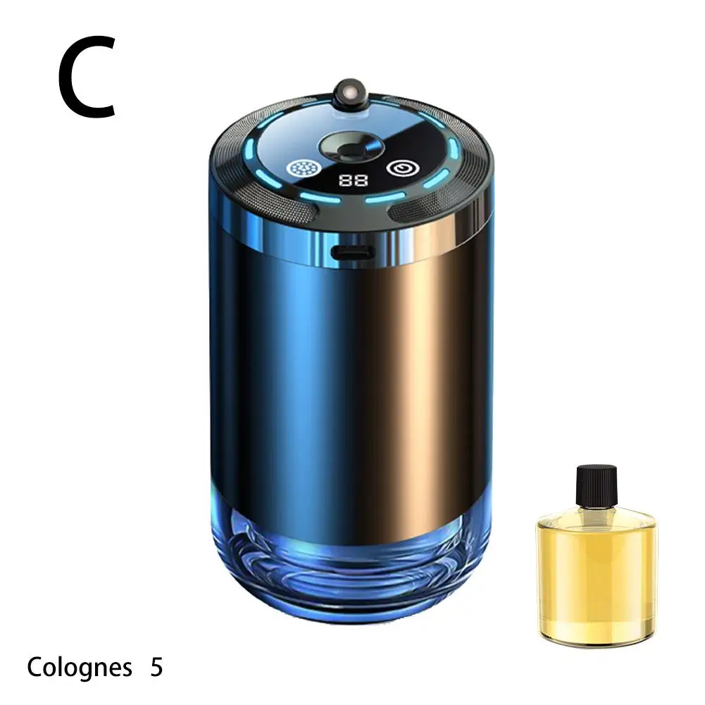 Difusor de aroma de perfume para carro, spray automático, desodorização, liga, ambientador colorido, atmosfera, luz, inicialização inteligente, interiores - Imagem 13