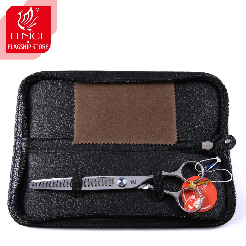 Tesoura profissional Fenice para cuidados com animais de estimação, pedaços de tesoura para beleza de cães, Cães Itens desbaste, 7,0 7,5 8,0" - Imagem 6