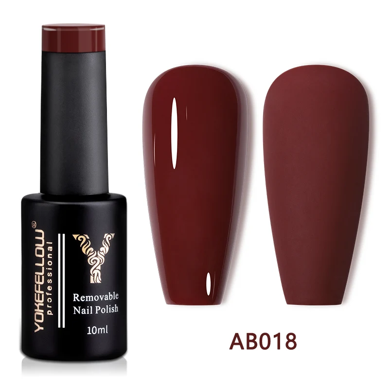 Yokefellow gel unha polonês 10ml vermelho marrom gel polonês embeber fora uv led gel verniz 122 cores arte do prego manicure presentes para mulher - Imagem 11