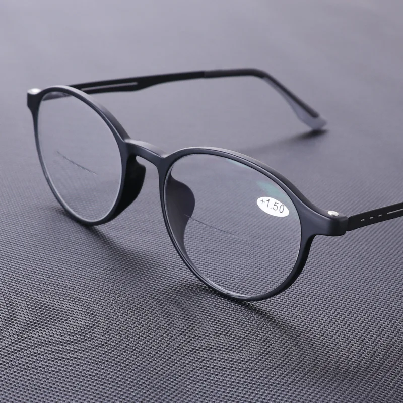 Óculos de leitura fotocromáticos anti luz azul para homens e mulheres, ultraleves, titânio, retro, redondo, computador, óculos presbiópicos