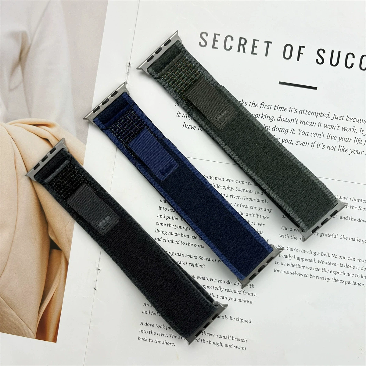 Pulseira oficial trilha loop para apple watch ultra 3 2 49mm banda 45mm 44mm 41mm 40mm 38 pulseira iwatch série 11 10 42 46mm 9876se - Imagem 3