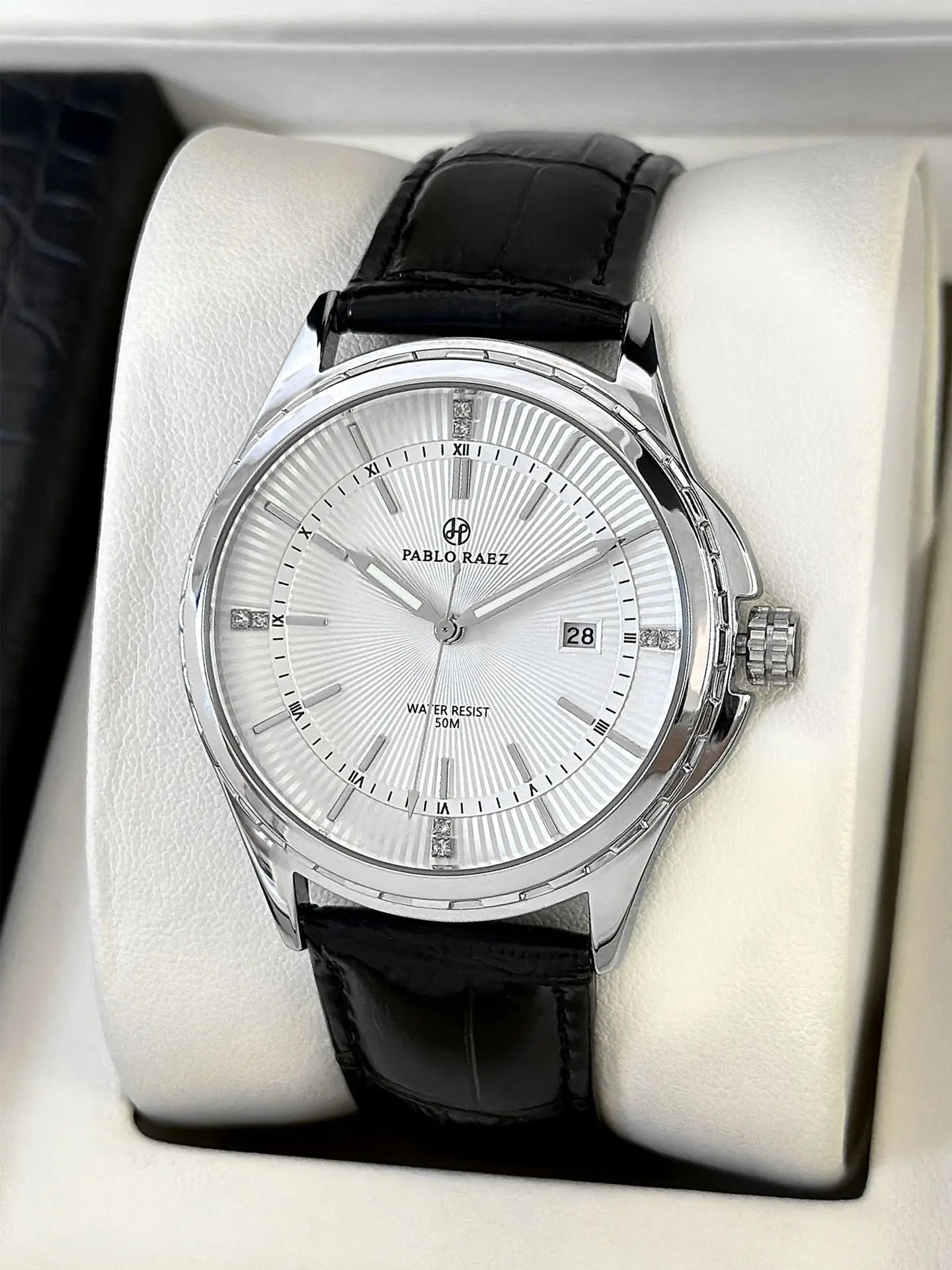 Relógio de pulso masculino casual CQ337 com movimento contínuo, calendário à prova d'água, relógio de quartzo, relógio moderno para presentear. - Imagem 7