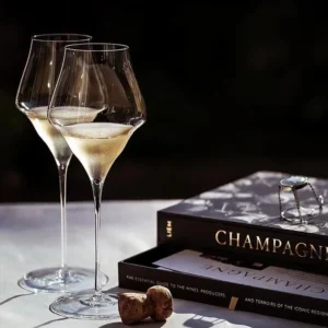 Handmade Flawless Champagne Copo, Extremamente Fino, Estilo Handmade, Luxo Vidro De Vinho De Cristal, Qualidade Superior, 0.5mm