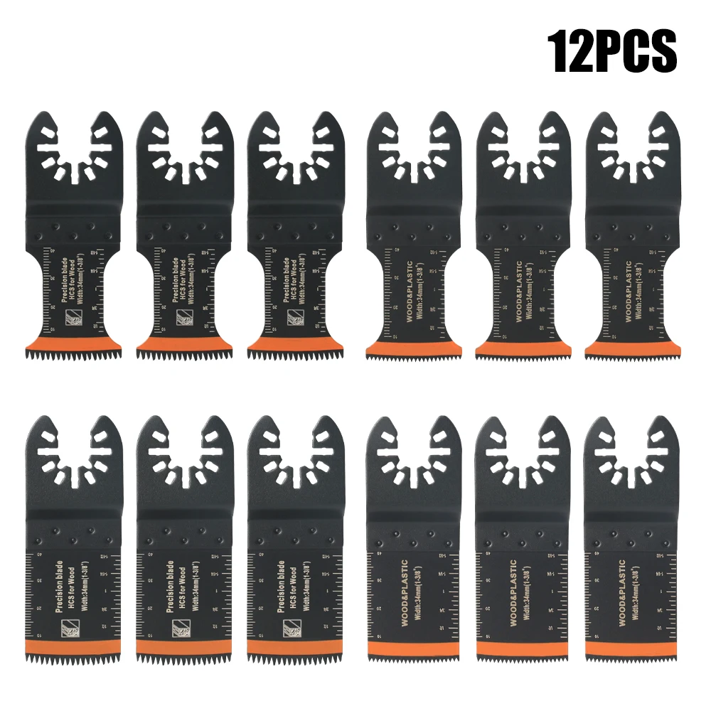 Kit de lâmina de serra oscilante de carboneto de dente japonês 10-39 peças lâminas multiferramenta oscilantes de borda de arco corte preciso para madeira pvc ferro - Imagem 9