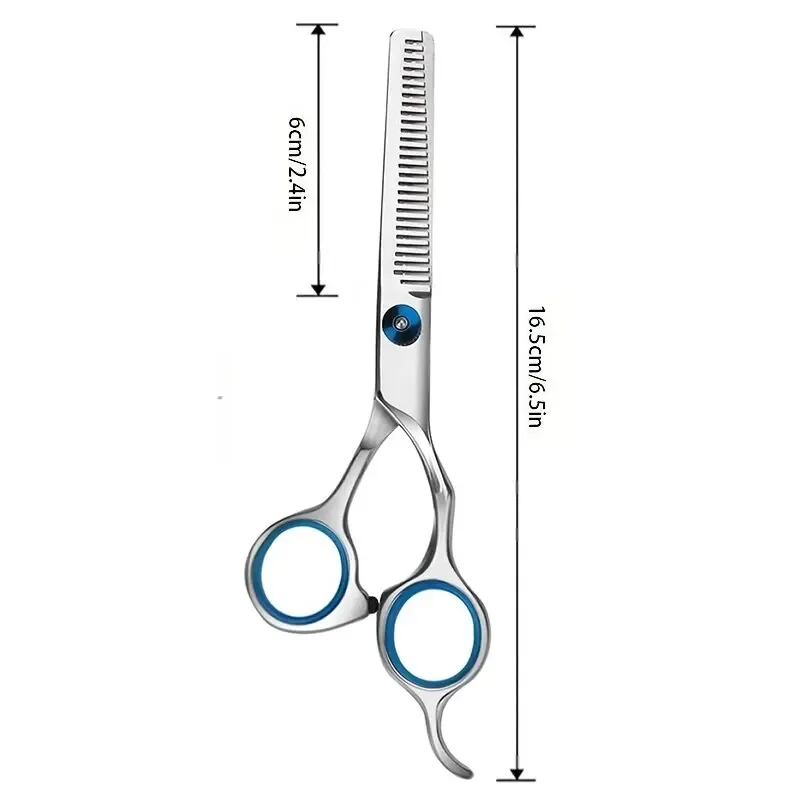 Aço inoxidável profissional cabeleireiro tesoura, corte e desbaste, Barber Shear, Casa e Salão - Imagem 7