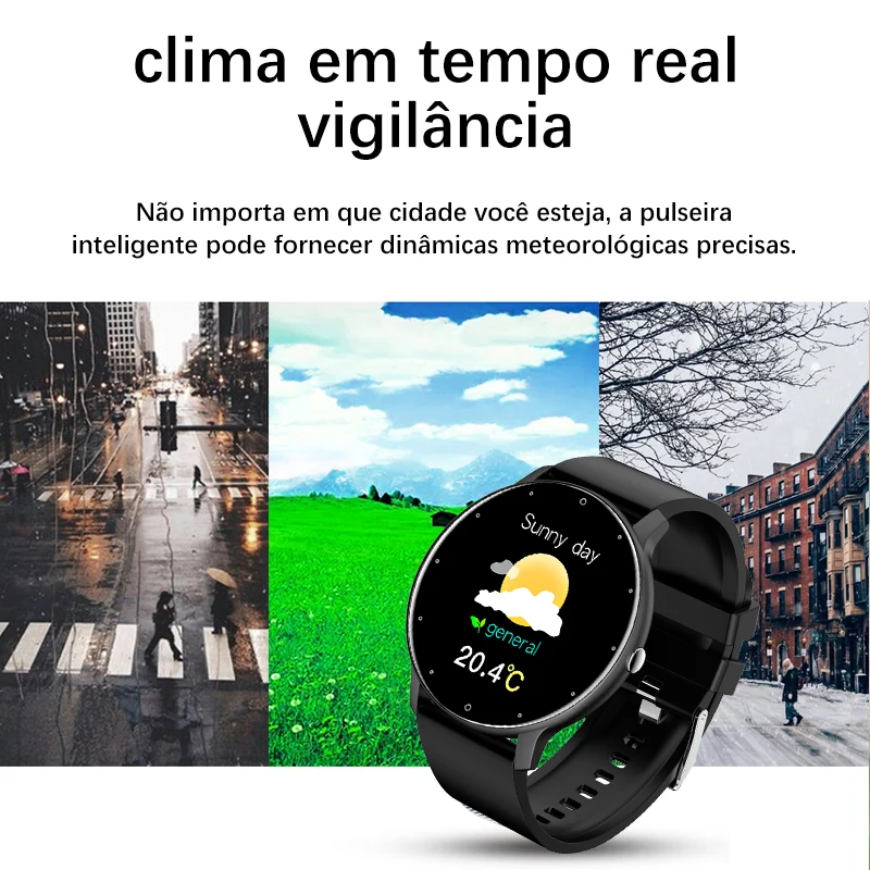 LIGE 2025 Novo Smartwatch Masculino com Tela Sensível ao Toque, Ideal para Esportes e Fitness, Resistente à Água IP67, Bluetooth, Compatível com Android e iOS + Caixa - Imagem 3