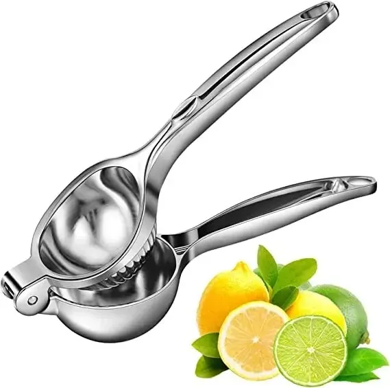 Espremedor de limão manual de aço inoxidável, processador, acessórios de cozinha, suco, prensagem de frutas, cítricos, laranja, prensa de limão - Imagem 7