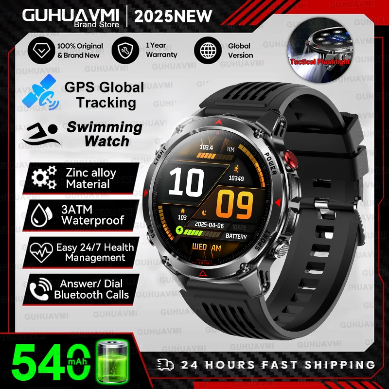 Novo Smartwatch Esportivo Profissional com GPS para Atividades ao Ar Livre (Ciclismo, Corrida, Natação), Bússola, Altímetro, Resistência à Água 3ATM, Pulseira Esportiva Masculina - Lançamento 2025 - Imagem 27