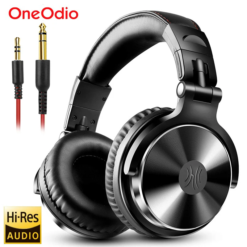 Oneodio over ear fones de ouvido alta fidelidade estúdio dj fone com fio monitor música jogos fone para telefone computador pc com microfone