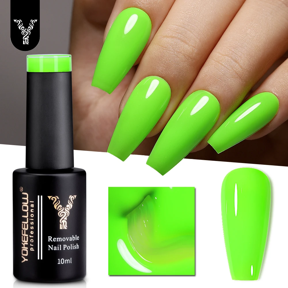 Yokefellow gel unha polonês 10ml vermelho marrom gel polonês embeber fora uv led gel verniz 122 cores arte do prego manicure presentes para mulher - Imagem 46