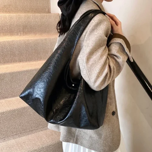 Grande capacidade de couro do plutônio hobo axilas sacos outono inverno bolsa ombro para as mulheres 2025 nova tendência y2k bolsas e bolsas tote