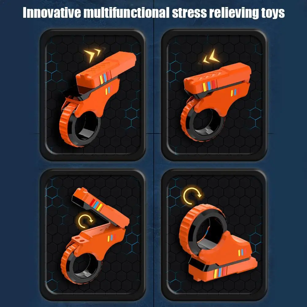 Sliders de dedo rotativo brinquedo fidget escritório alívio de pressão slider catraca dedo fidget 3d impresso brinquedos fidegt ponta do dedo texturizado