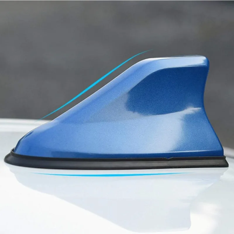 Antenas universais para carro, antena barbatana de tubarão, rádio automático, amplificador de sinal de antena AM FM - Imagem 2