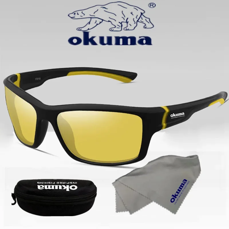 Okuma uv400 óculos de sol de pesca óculos de condução masculino óculos de sol caminhadas pesca clássico óculos de sol uv400 - Imagem 9