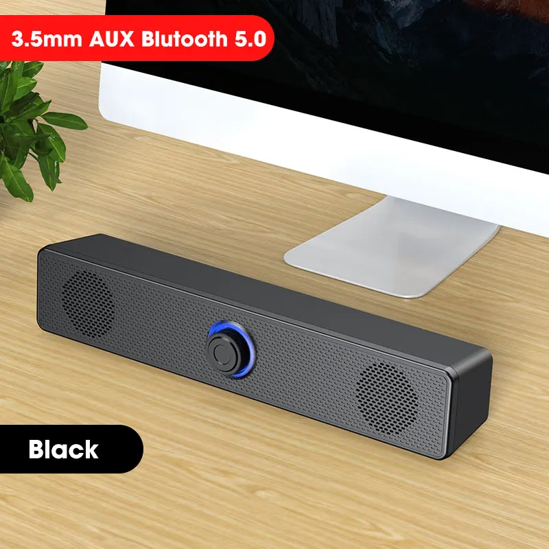 Alto-falantes de computador bluetooth com fio barra de som surround estéreo subwoofer soundbar para desktop portátil pc mini sistema de cinema em casa - Imagem 8