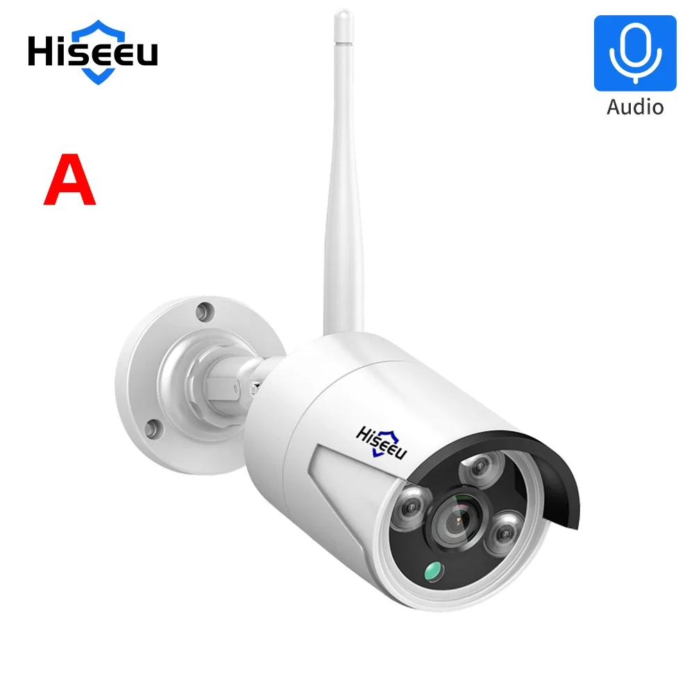Hiseeu-câmera de segurança 1536p, sem fio, à prova d'água, com lente 3.6mm, wifi, sistema de cctv, pro, vista app