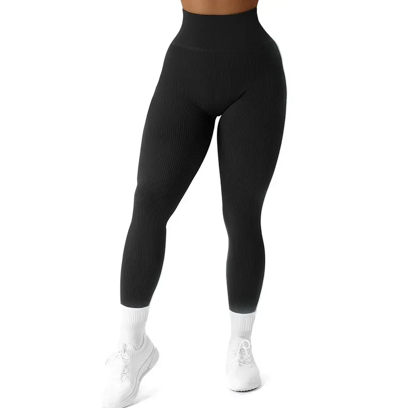 Calça legging feminina de cintura alta sem costura, calça skinny elástica casual para corrida ao ar livre, outono, calça de compressão - Imagem 12