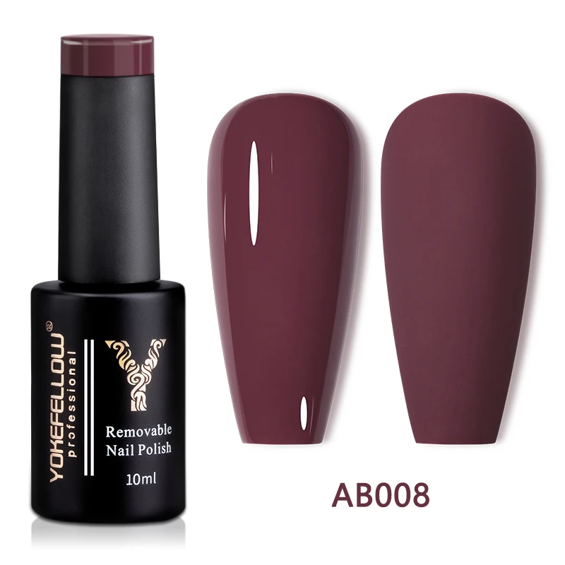 Yokefellow gel unha polonês 10ml vermelho marrom gel polonês embeber fora uv led gel verniz 122 cores arte do prego manicure presentes para mulher - Imagem 25