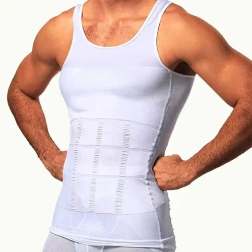 Ybfdo masculino corpo shaper emagrecimento colete de compressão undershirt sem costura cintura trainer tanque superior controle barriga perda de peso shapewear