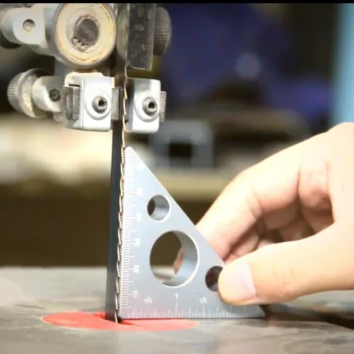 Régua de ângulo reto de alumínio, régua triangular para carpintaria, escalas, maquinista, carpinteiro, ferramentas de medição de altura quadrada