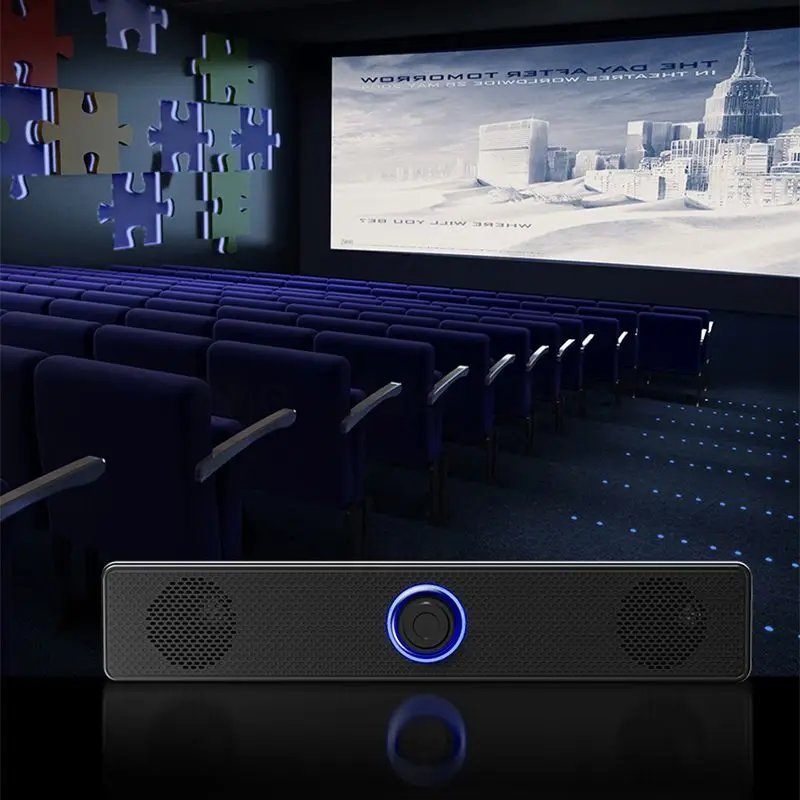 Alto-falantes de computador bluetooth com fio barra de som surround estéreo subwoofer soundbar para desktop portátil pc mini sistema de cinema em casa - Imagem 3