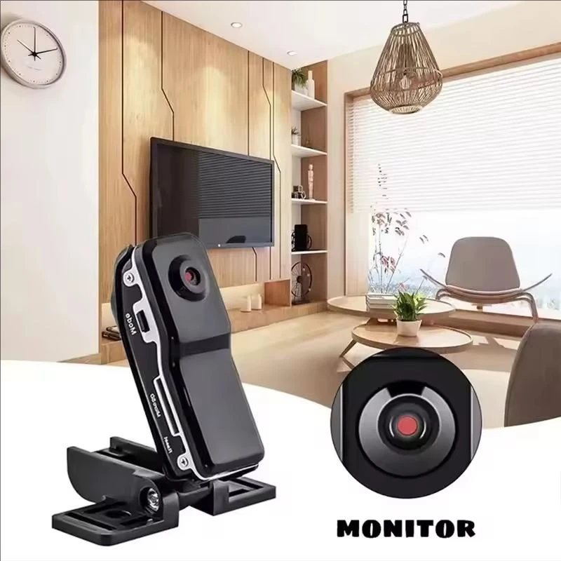 Portátil mini hd dv câmera corpo filmadora montar gravador de vídeo babá segurança cam esportes dvr webcam para segurança do escritório em casa - Imagem 5