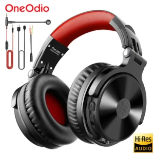 Oneodio-fone de ouvido sem fio bluetooth 5.2 110 horas de jogo, estero Headset Gamer com fio com Boom Microfone, Para Telefone, Computador, PC