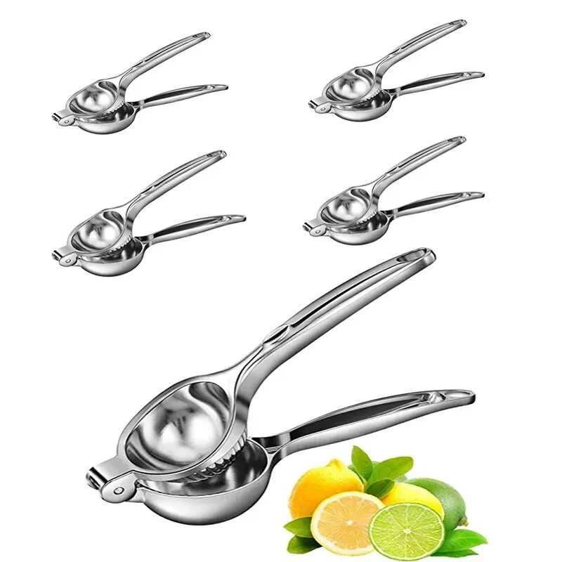 Espremedor de limão manual de aço inoxidável, processador, acessórios de cozinha, suco, prensagem de frutas, cítricos, laranja, prensa de limão - Imagem 9