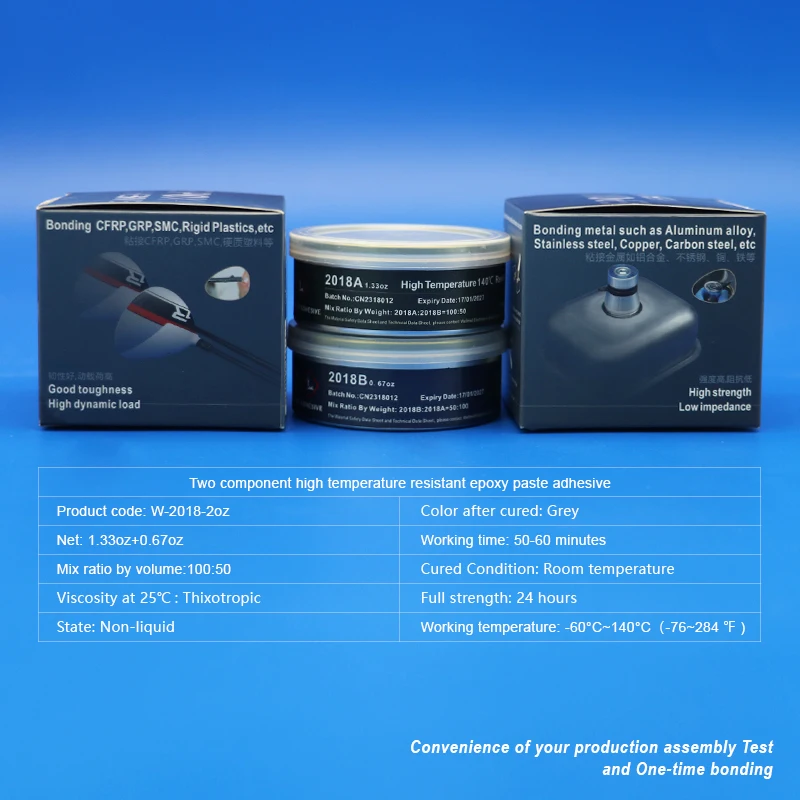 2018 adesivo epóxi cinza forte ligação fibra de carbono clube de golfe e transdutor ultrassônico elementos sensor cerâmica metal cinza ab cola - Imagem 2