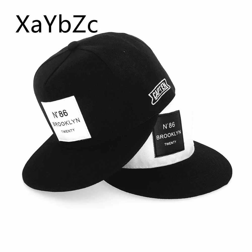 Boné ajustável com letras BROOKLYN para homens e mulheres, etiqueta de couro N86, Hip Hop Caps, sol, chapéu Snapback unissex, chapéu de algodão, moda