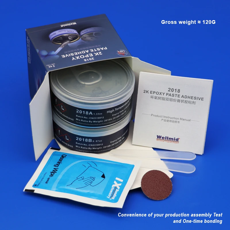 2018 adesivo epóxi cinza forte ligação fibra de carbono clube de golfe e transdutor ultrassônico elementos sensor cerâmica metal cinza ab cola - Imagem 5