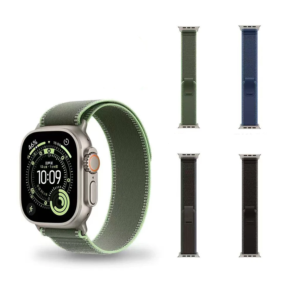 Pulseira oficial trilha loop para apple watch ultra 3 2 49mm banda 45mm 44mm 41mm 40mm 38 pulseira iwatch série 11 10 42 46mm 9876se - Imagem 2