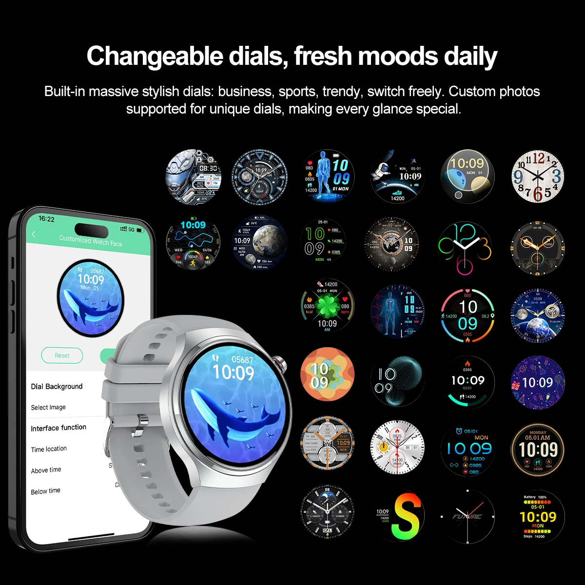 2025 novo relógio 4 gt série relógio inteligente masculino tela amoled freqüência cardíaca monitoramento de saúde bluetooth chamada negócios smartwatch homem - Imagem 4