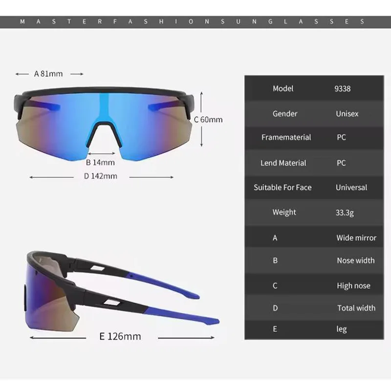 Óculos de ciclismo dos homens esportes óculos de sol mountain bike estrada óculos mtb ciclo uv400 quente - Imagem 6