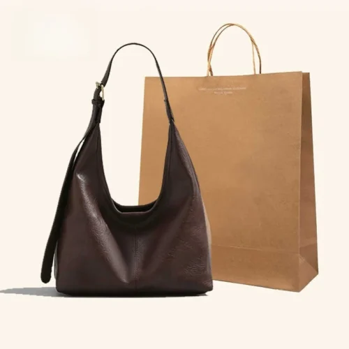 Bolsa Tote ZAR Retro de ande Capacidade Fena 2025 Nova Bolsa Versátil para Mãe e Filho Bolsa Simples de Ombro e Axila