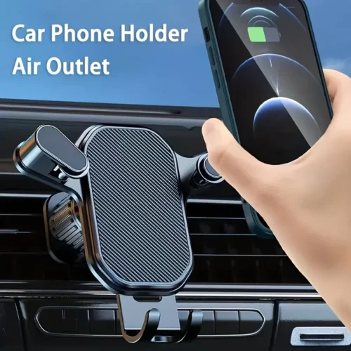 Suporte para telefone com ventilação de ar para carro, montagem em clipe, suporte móvel móvel, smartphone, suporte GPS, 4,7 "-6,7"