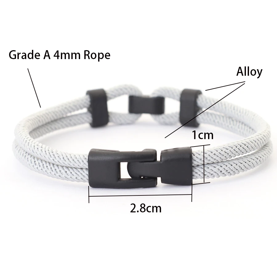 Pulseira de fio personalizada para homens grau a 4mm redonda milan corda braslet pulseira para hombre 6 cores envoltório braclet namorado presente - Imagem 5