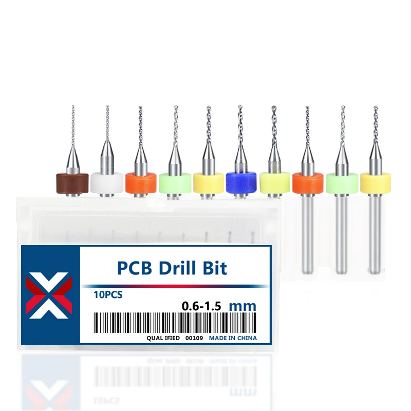Frete grátis 10 peças 0.6mm-1.5mm brocas pcb de carboneto de importação placa de circuito de impressão mini conjunto de brocas de perfuração cnc - Imagem 7