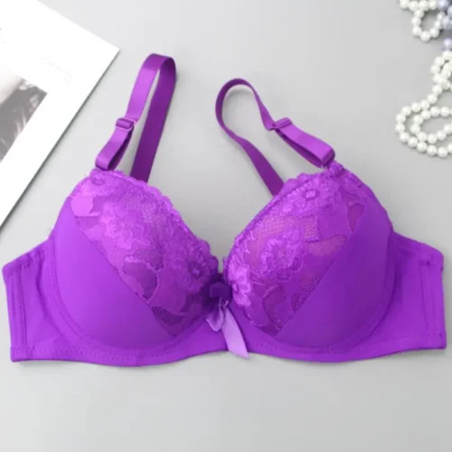 Nouvell sem costura novo super grande tamanho sutiãs rendas preto branco de copo completo roupa interior esportiva feminina push senhoras lingerie