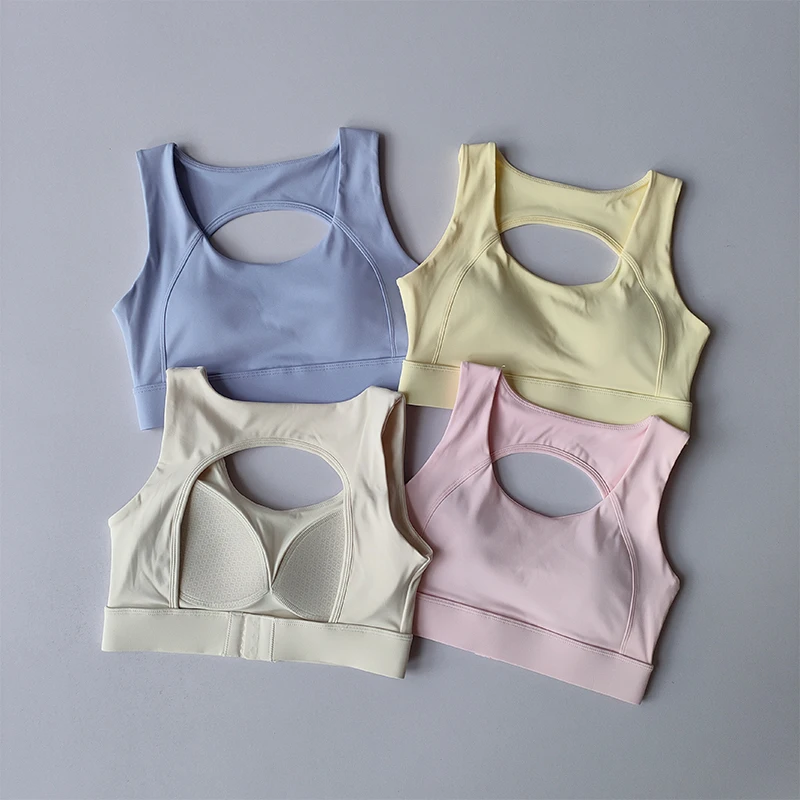 Linda volta roupa interior esportiva à prova de choque correndo anti-flacidez yoga sutiã de treinamento de alta intensidade superior roupas de fitness colete