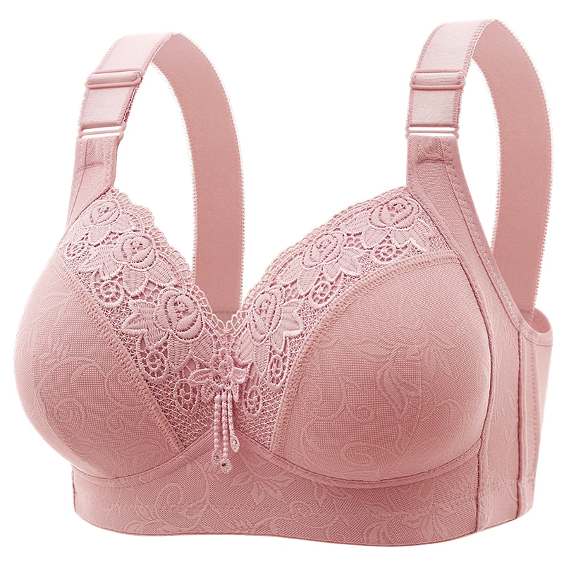 Sutiãs de renda femininos ultra-fino perspectiva bralette sutiã em v profundo lingerie sexy topos plus size copo roupa interior da mãe sutiã ativo - Imagem 2