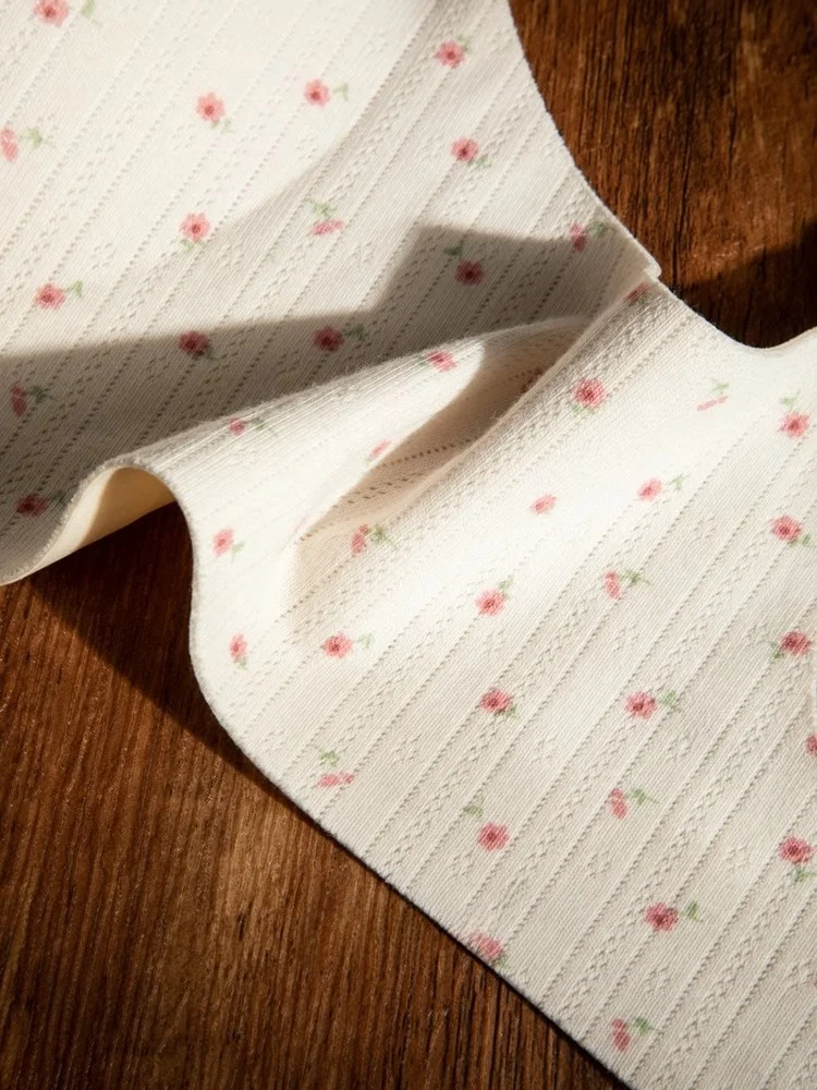 Sutiã Esportivo com Estampa Floral Sem Fio Copo Triangular Lingerie Fena Alça Fixa Decote em V Sem Costura Universal para... - Imagem 2