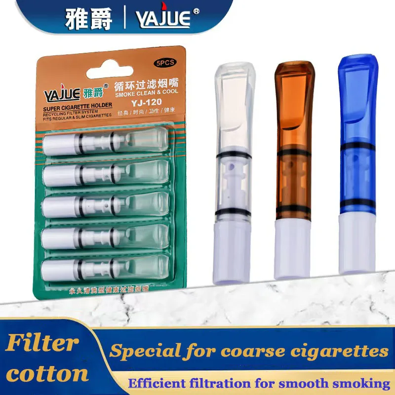 Para 8mm & 7mm microfiltro fumaça bocal portátil reduzindo alcatrão filtro de tabaco circulação pessoal cigarro titular ferramenta fumar