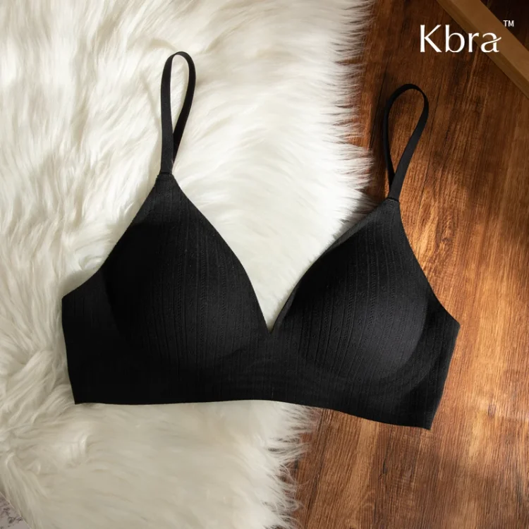 Sutiã Esportivo com Estampa Floral Sem Fio Copo Triangular Lingerie Fena Alça Fixa Decote em V Sem Costura Universal para... - Imagem 8