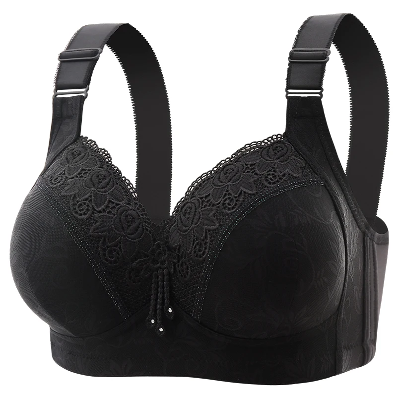Sutiãs de renda femininos ultra-fino perspectiva bralette sutiã em v profundo lingerie sexy topos plus size copo roupa interior da mãe sutiã ativo - Imagem 6