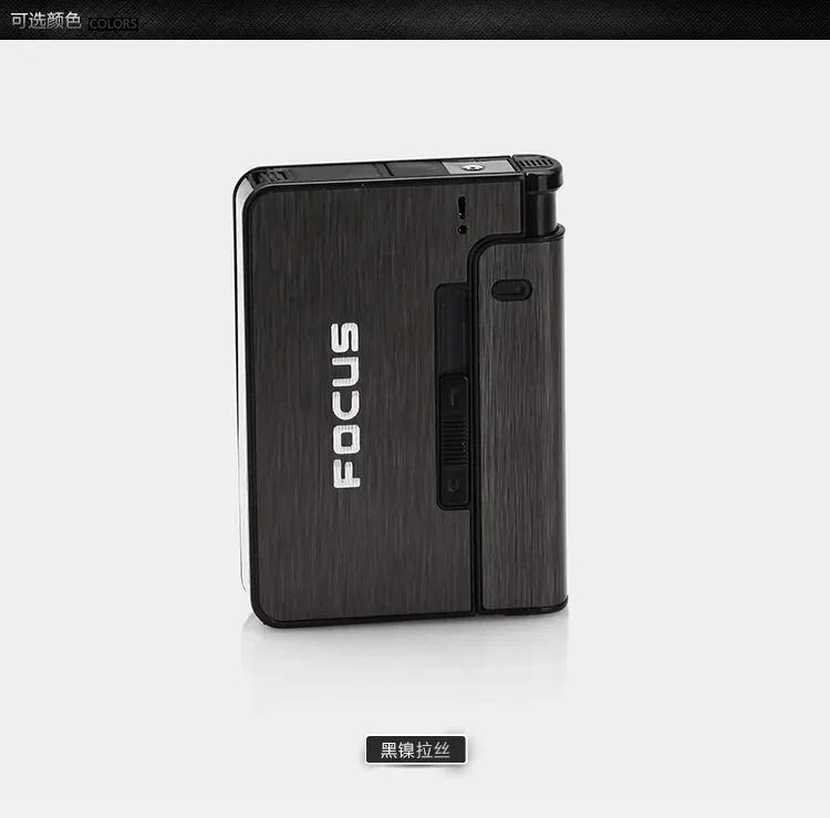 Caixa de cigarro automática portátil, caixas de metal para cigarro, 10 peças, suporte de cigarro, não mais leve, aparelho para homens, presentes de natal - Imagem 8